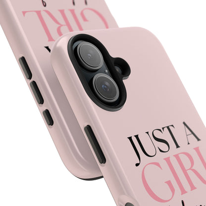 Just A Girl Trendy Phone Case