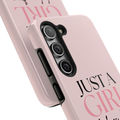 Just A Girl Trendy Phone Case
