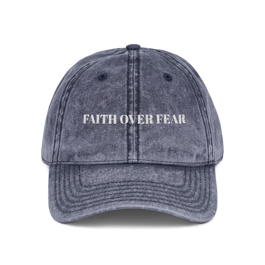 Faith Over Fear Vintage Cap