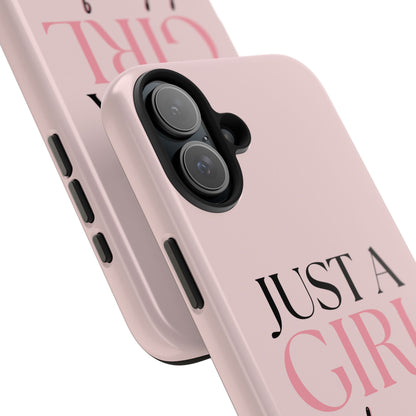 Just A Girl Trendy Phone Case
